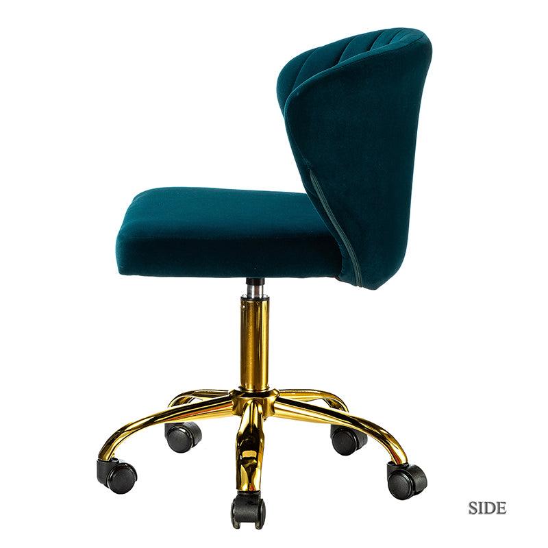 Premium Chandra Velvet Office Chair - Ergonomic Executive Desk Chair with Lumbar Support for Home & Office Workspaces - Comfortable Modern Computer Chair for Long Hours of Sitting