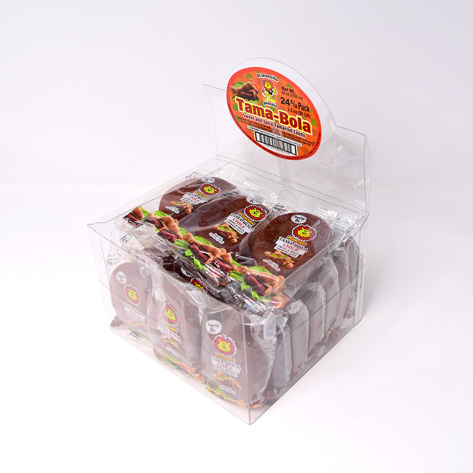 El Leon Tamabola Chile Candy | 24 Count Box - Perfect for Parties, Gifts & Mexican Snack Lovers