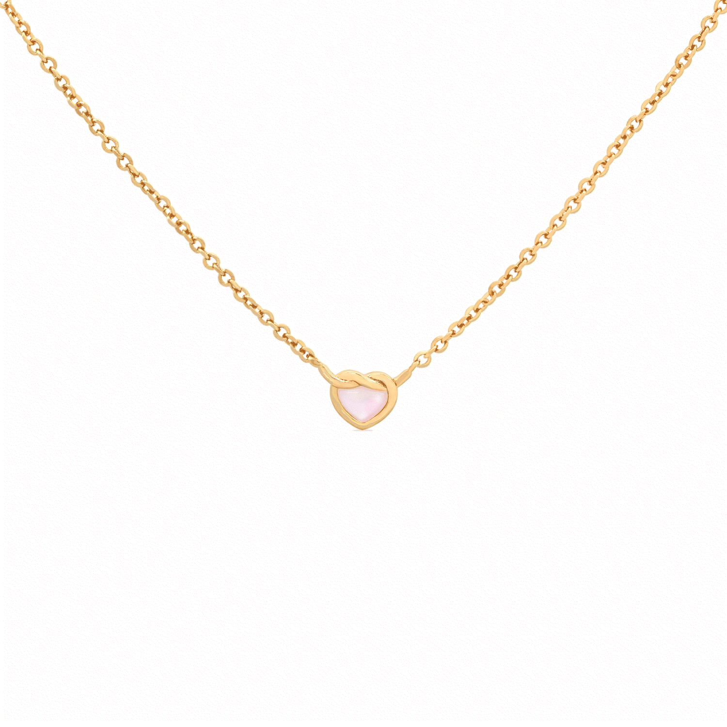 14K Gold Plated Paulette Pendant Necklace for Women - Elegant Layering Jewelry Gift for Birthday, Anniversary & Valentine's Day