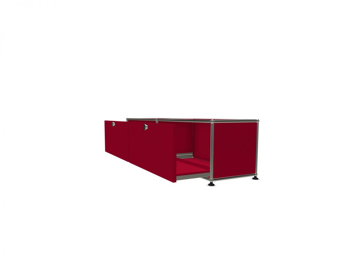 Haller Low Sideboard M - Modern Minimalist TV Stand with Storage, Wooden Media Console for Living Room, Bedroom & Office - Perfect for Organizing Electronics, Books & Decor