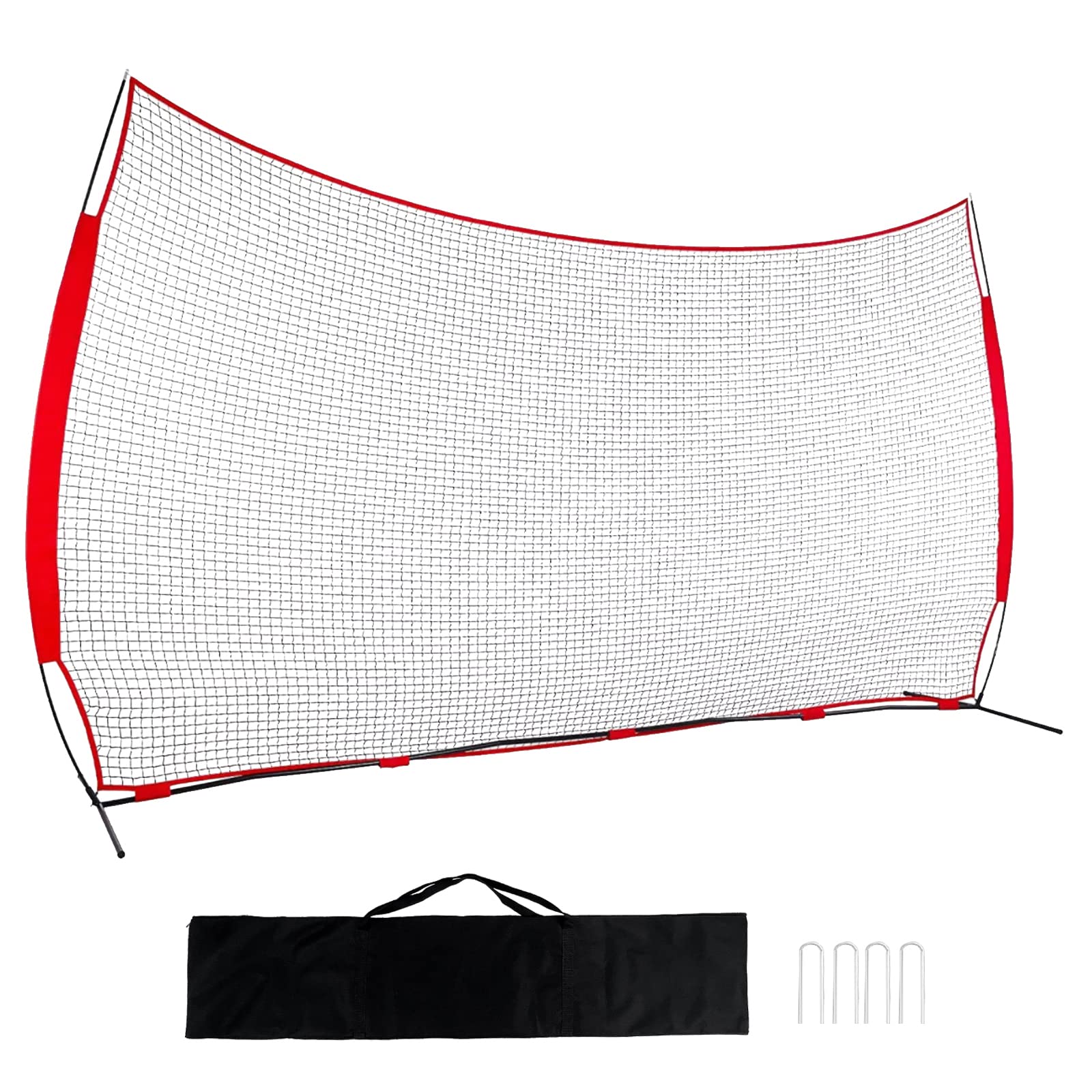 Portable Backstop Barrier Netting for Lacrosse, Soccer, Basketball & Tennis - Multi-Sport Protective Screen with Carry Bag | Perfect for Backyard, Training & Game Practice
