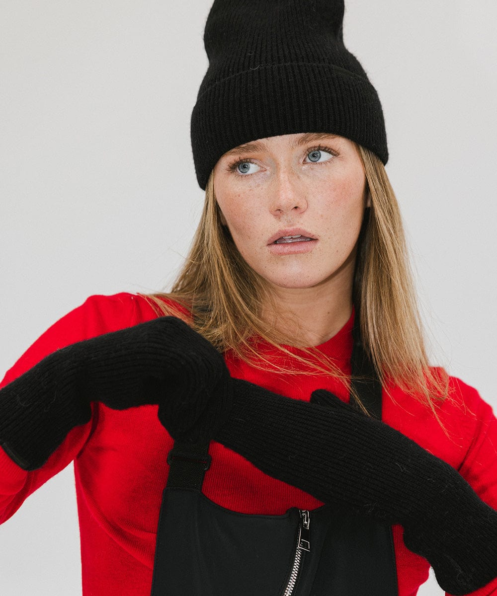 Nina Knit Beanie and Mitten Set for Women - Soft Winter Hat and Gloves Combo - Warm Accessories for Cold Weather, Outdoor Activities, and Fashion