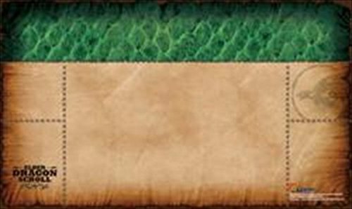 Legion Supplies PLMEDG Play Mat - Elder Dragon Scroll Green - Perfect for MTG, Yu-Gi-Oh & Tabletop Gaming