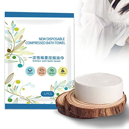 **MONEYN Disposable Compressed Face & Bath Towels - 5PCS Medium Size, Travel-Friendly, Hotel & Camping Essential for Skincare & Hygiene**