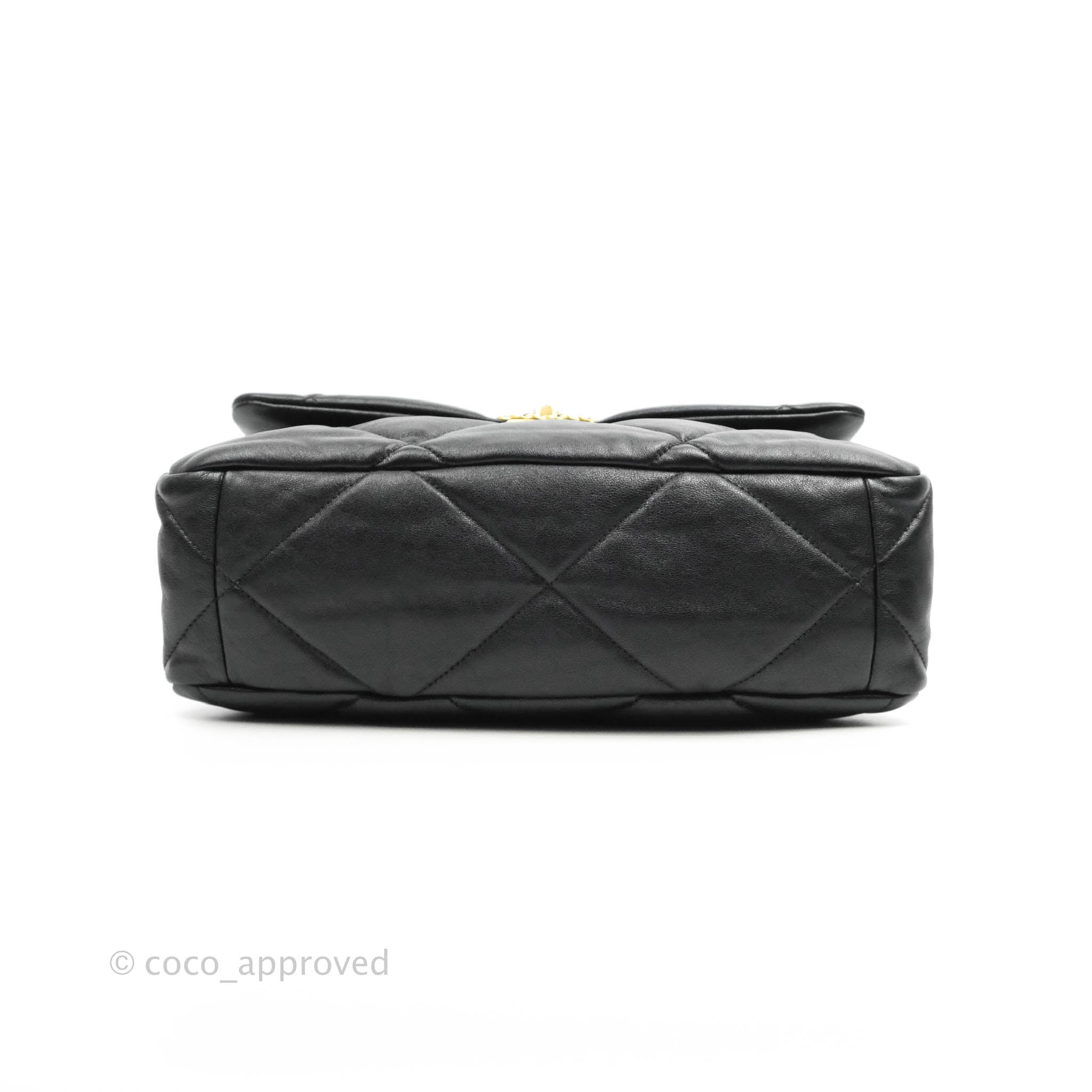 Chanel 19 Medium Flap Bag in Black Goatskin Leather with Mixed Hardware - Perfect for Everyday Luxury & Special Occasions