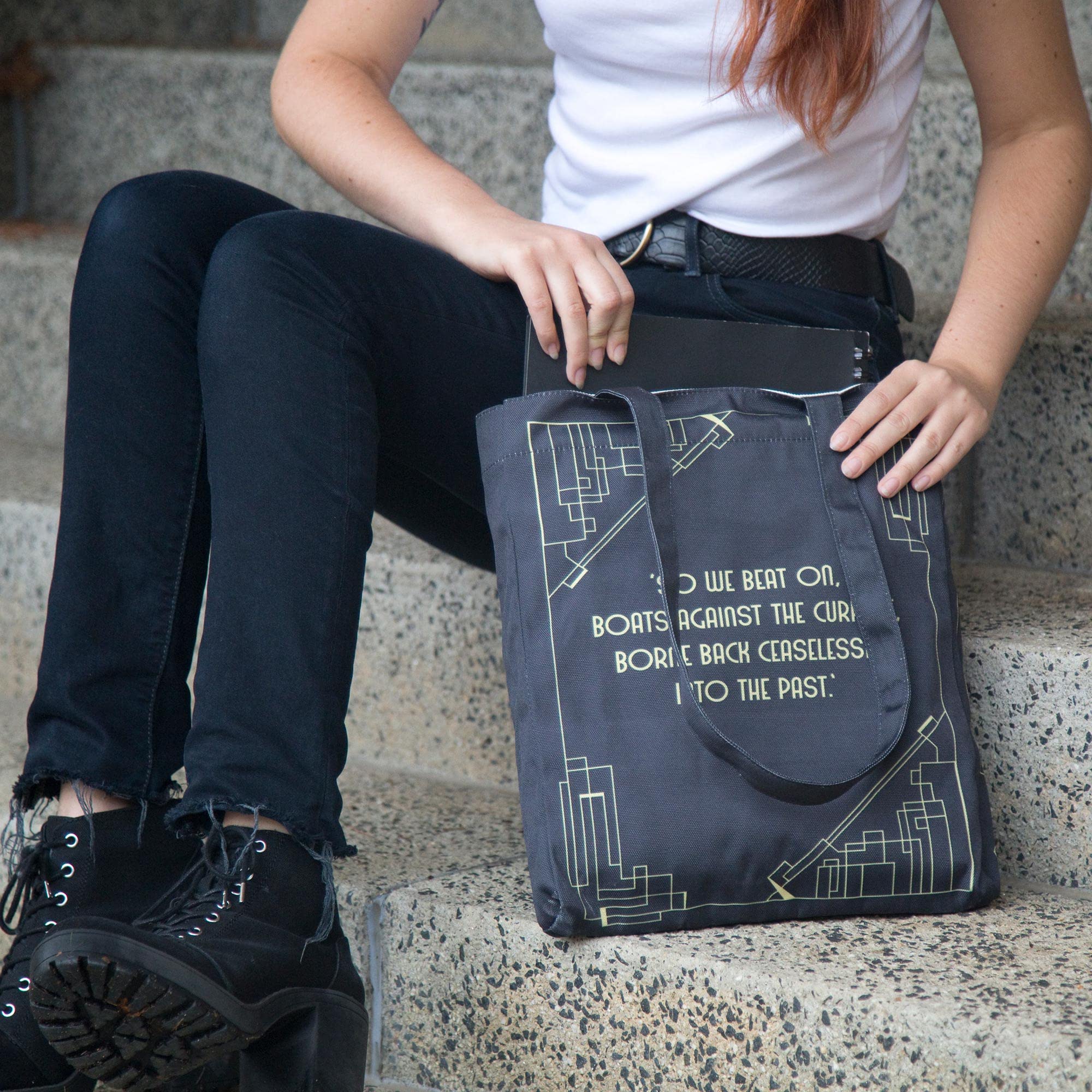 Book Lovers Tote Bag - Literary Themed Reusable Shopping Bag for Readers & Bookworms - Perfect Gift for Book Club Members & Bibliophiles - Great for Library Visits, Bookstore Hauls & Daily Reading Essentials