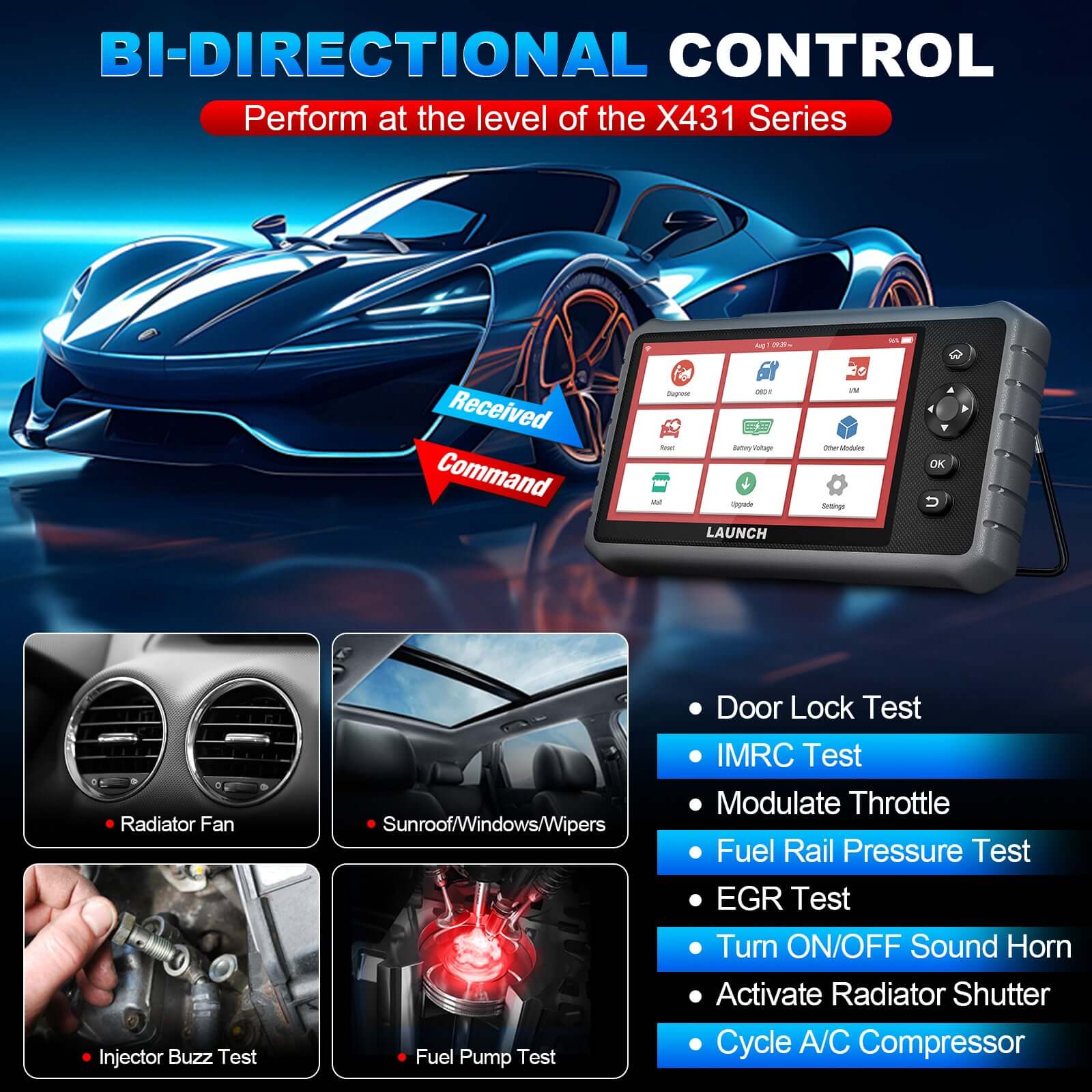 2025 Launch X431 CRP919E Lite OBD2 Scanner - All System Diagnostic Tool with 32+ Services & FCA Function for Car, Truck, SUV - Professional Automotive Diagnostic Equipment for Mechanics & DIY Enthusiasts