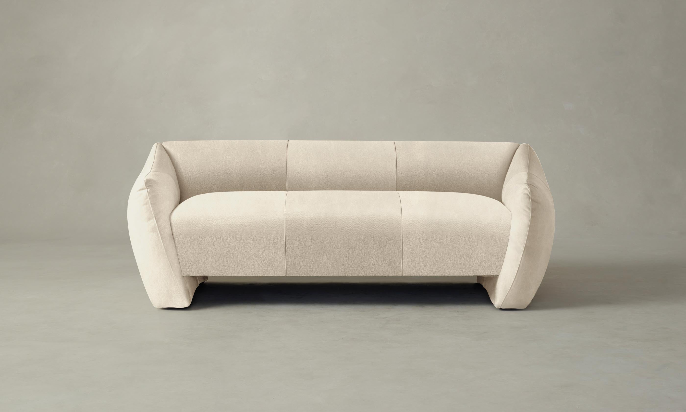 Luxury Bond Settee Sofa in Premium Tuscan Leather Bisque - Perfect for Living Room, Office Lounge & Home Theater Seating