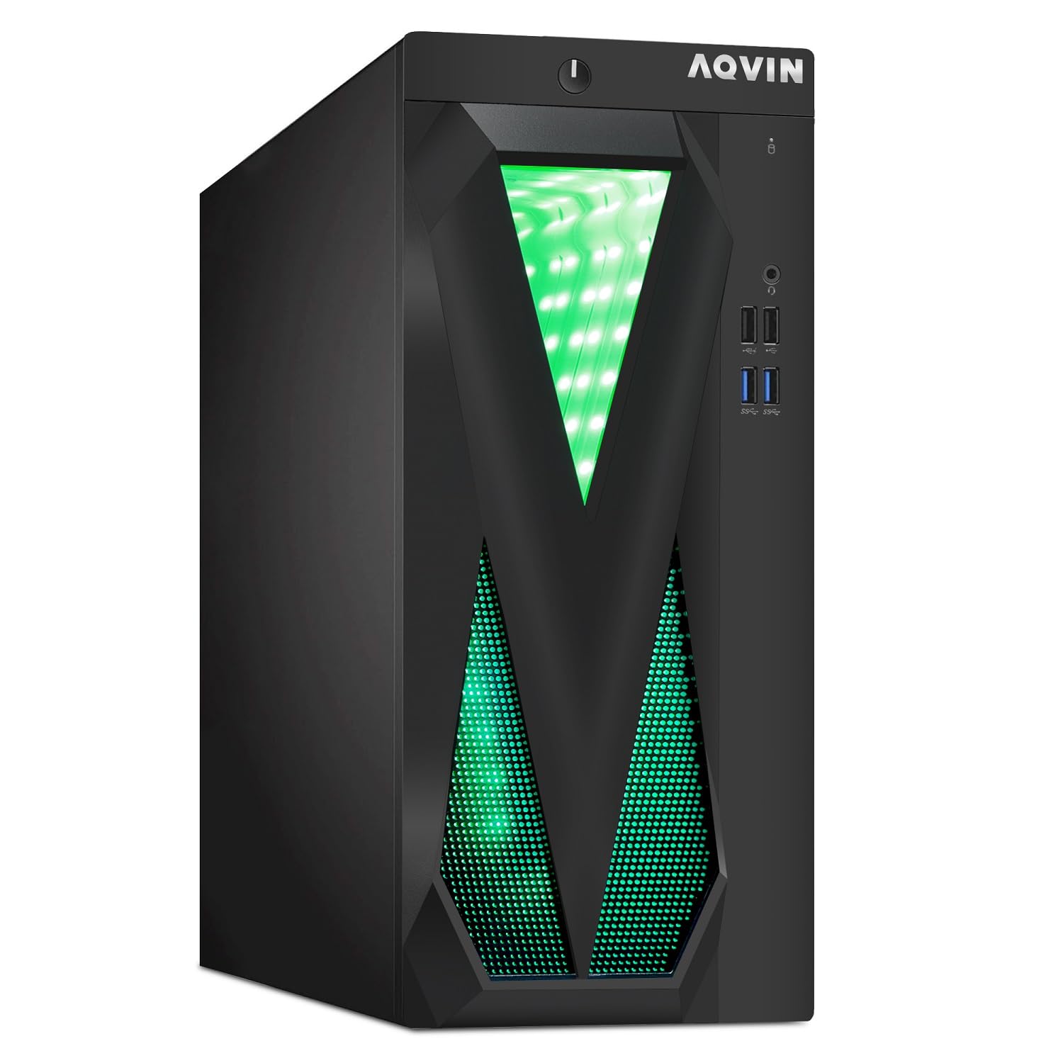 AQVIN InfinityLite Gaming PC Tower - Intel Core i7 up to 4.2GHz, GeForce GTX 1650 4GB GDDR5, 32GB DDR4 RAM, 1TB SSD, RGB Keyboard & Mouse, WiFi, Windows 10 Pro (Renewed) - Perfect for Esports, Streaming & High-Performance Gaming
