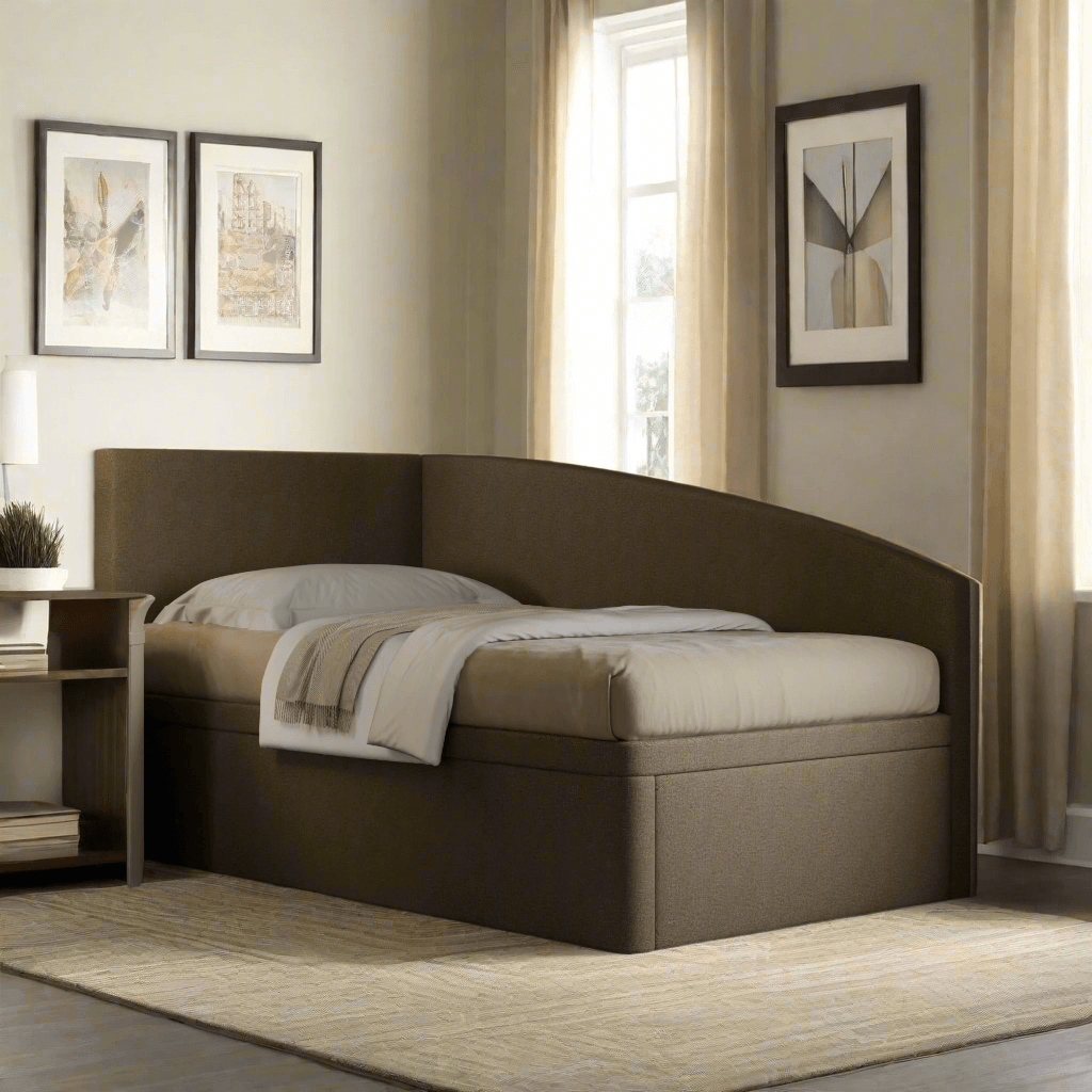 Gales Fabric Side Storage Daybed - Modern Sofa Bed with Hidden Storage for Small Spaces | Perfect for Guest Rooms, Dorms & Apartments