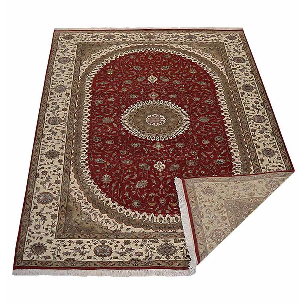 Hand-Knotted Persian Rug - Premium Quality Wool Carpet for Living Room, Bedroom & Office Decor - Traditional Oriental Design