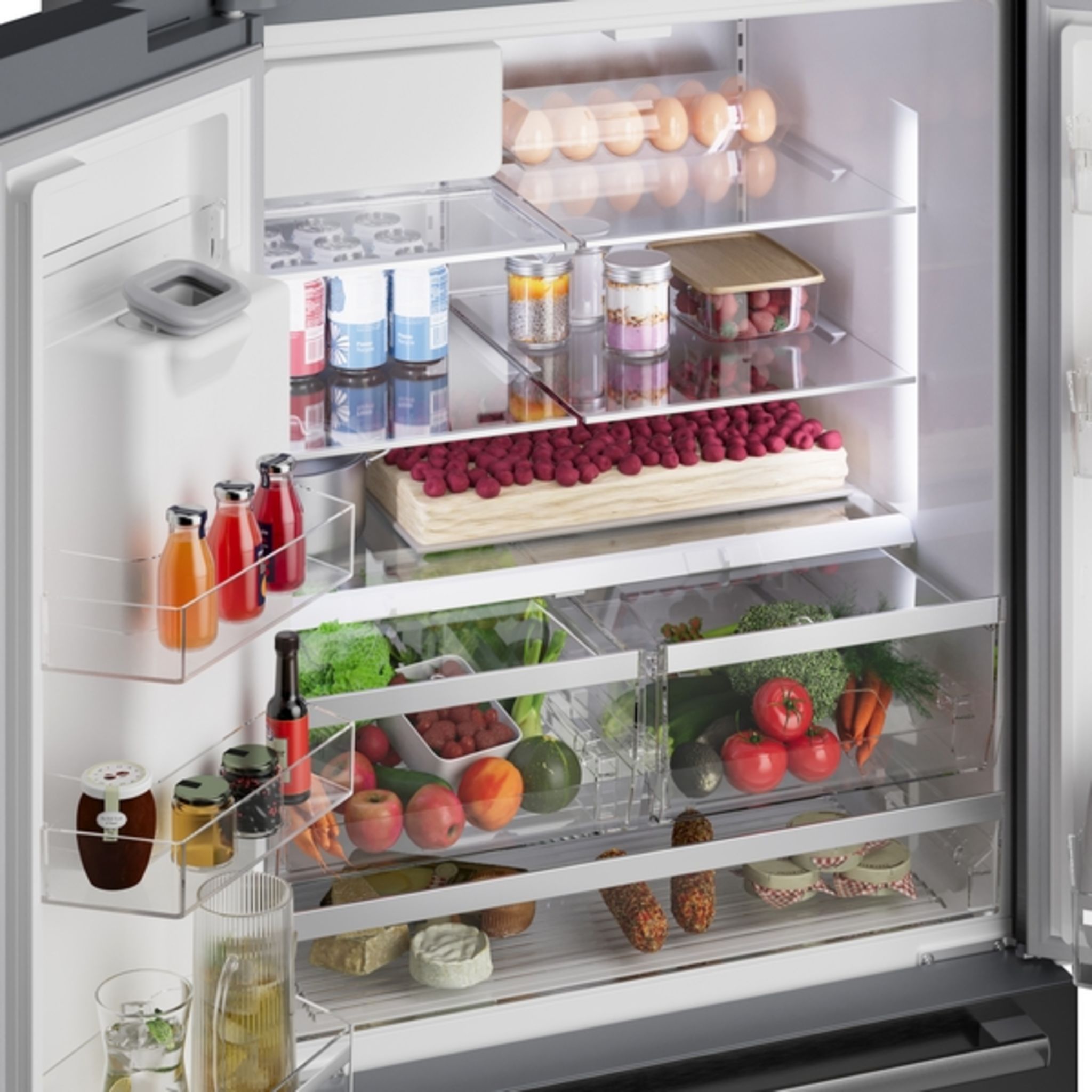 Bosch B36FD52SNB 36 Inch French Door Refrigerator - Black Stainless Steel, Energy Star Certified, Spacious Interior for Large Families - Perfect for Modern Kitchens & Open Floor Plans