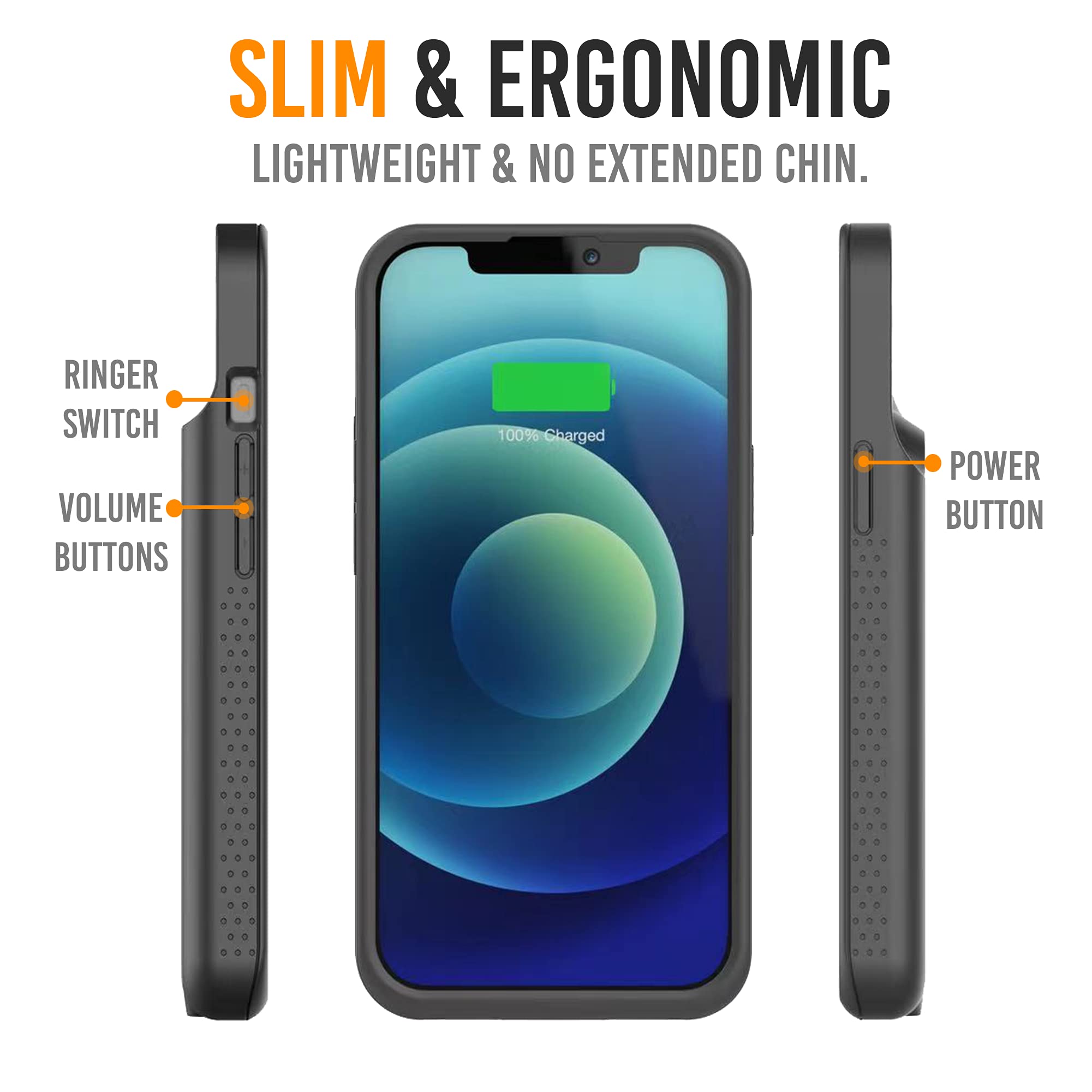 Alpatronix Slim Battery Case for iPhone 14 Pro & iPhone 14 (6.1