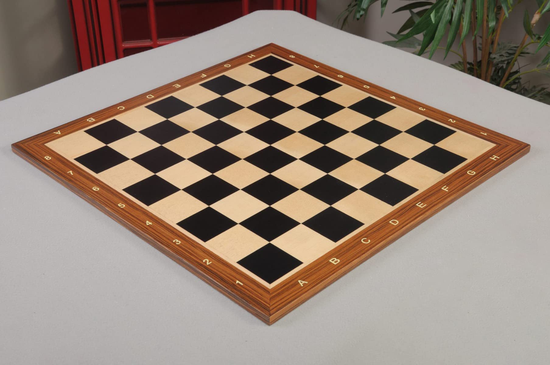 Premium Black Anegre & Maple Wooden Chess Board - 2.25