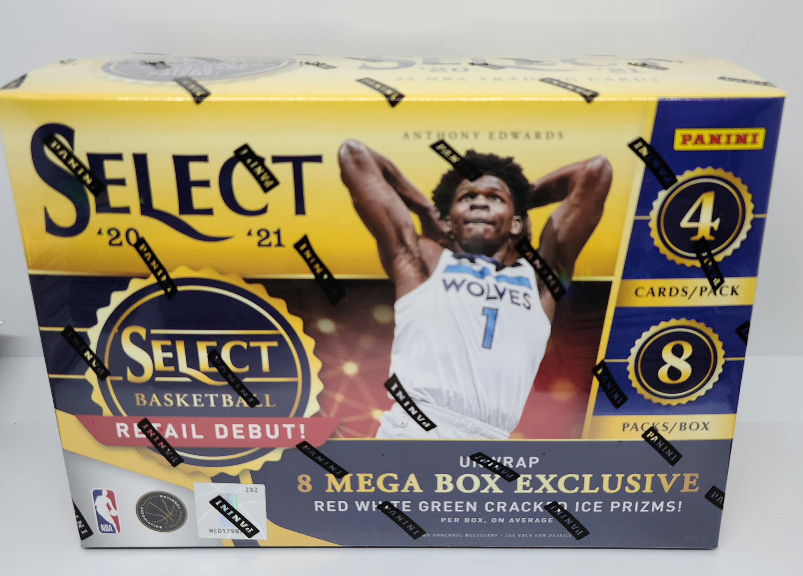 2020-21 Panini Select NBA Basketball Retail Mega Box - 24 Packs, 8 Cards Per Pack - Collectible Trading Cards for Fans & Investors - Perfect for Gifts, Collections & Fantasy Sports