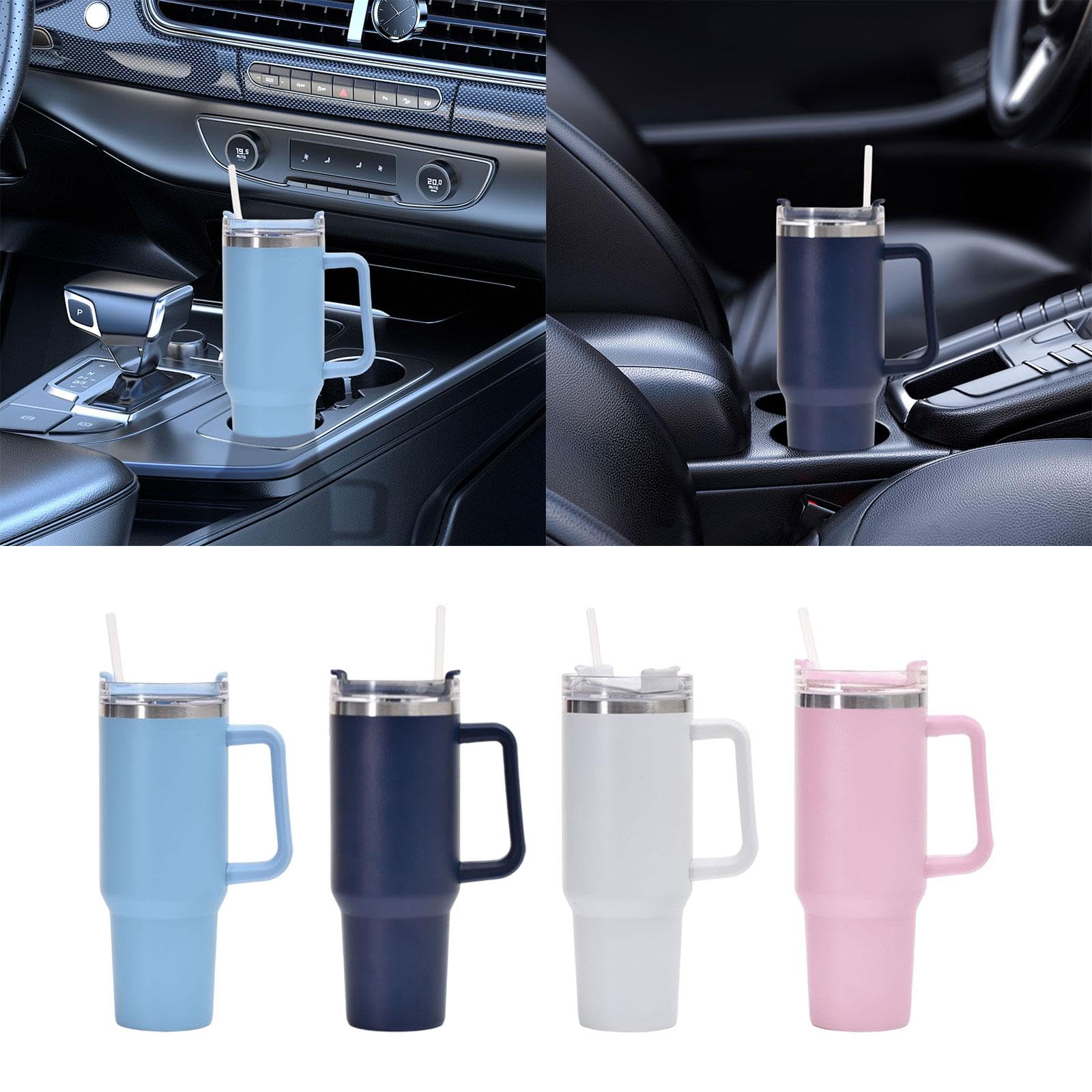 CALANDIS® 40Oz Stainless Steel Thermal Mug - Insulated Travel Water Bottle for Men & Women, Light Blue | Keeps Drinks Hot/Cold for Hours | Perfect for Gym, Hiking, Office & Outdoor Activities
