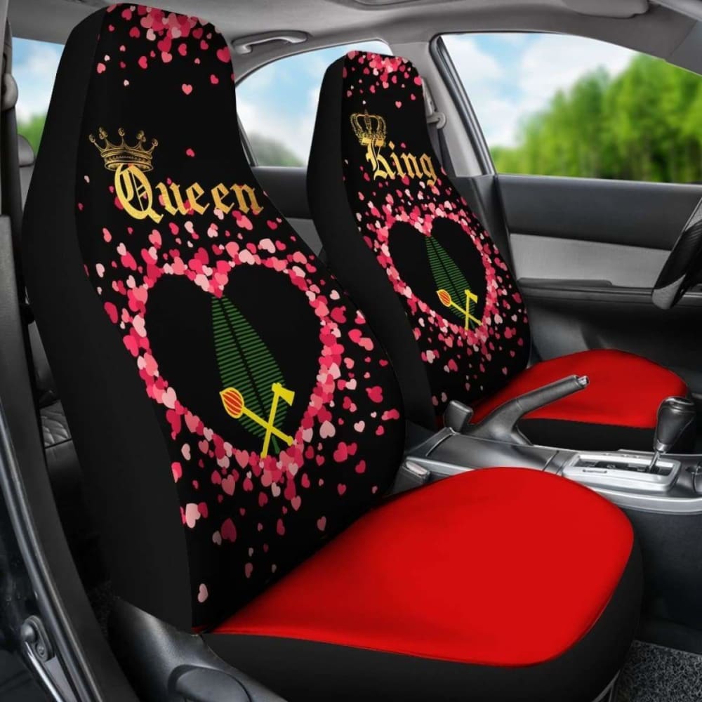 Premium Alo Wallis and Futuna Car Seat Covers - King/Queen Size Set of 2 (153908) - Luxury Protection for Leather & Fabric Seats - Perfect for Couples, Road Trips & Daily Commutes