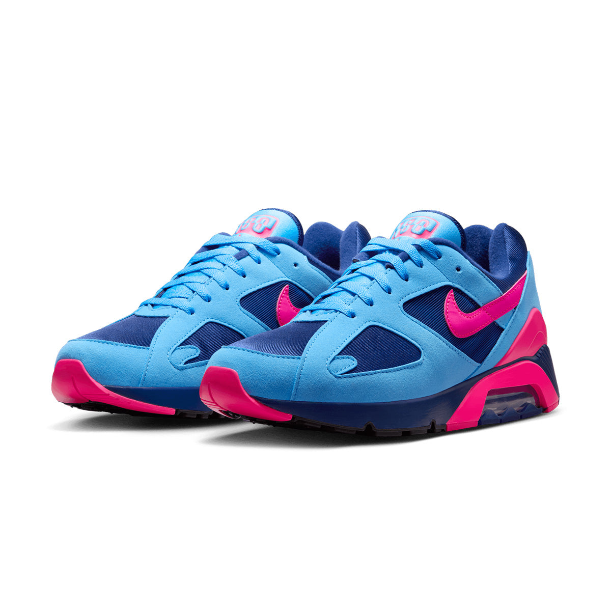 Nike Air 180 'University Blue Hyper Pink' Retro Running Shoes - Men's Basketball Sneakers for Casual Wear & Street Style Fashion