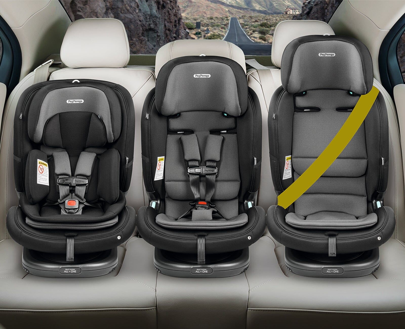 Peg Perego Primo Viaggio All-in-One Convertible Car Seat - Safe & Comfortable Infant to Toddler Car Seat for Boys & Girls - Perfect for Travel, Daily Commute & Family Road Trips