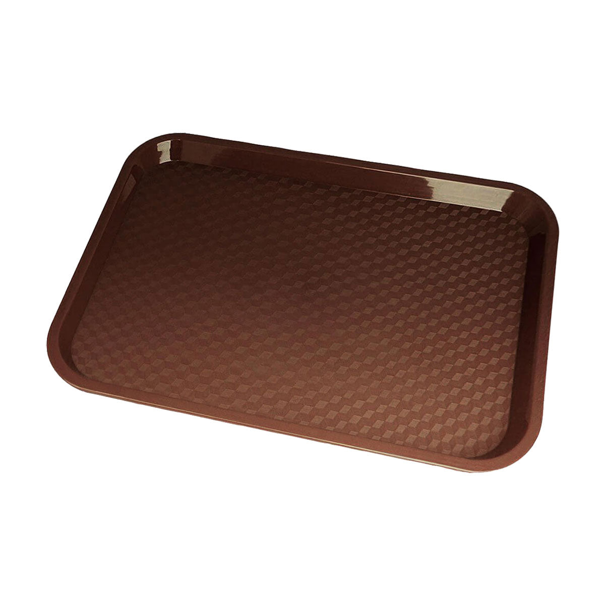 Cambro 1014FF167 14 x 10 Inch Brown Fast Food Tray - Durable Restaurant Serving Tray for Cafes, Buffets & Food Service Industry