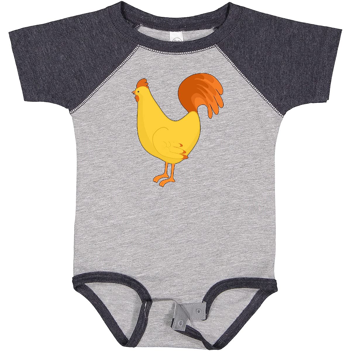 Inktastic Cute Yellow Chicken Baby Bodysuit - Soft Cotton Onesie for Newborns & Infants - Perfect for Playtime, Photo Shoots & Everyday Wear