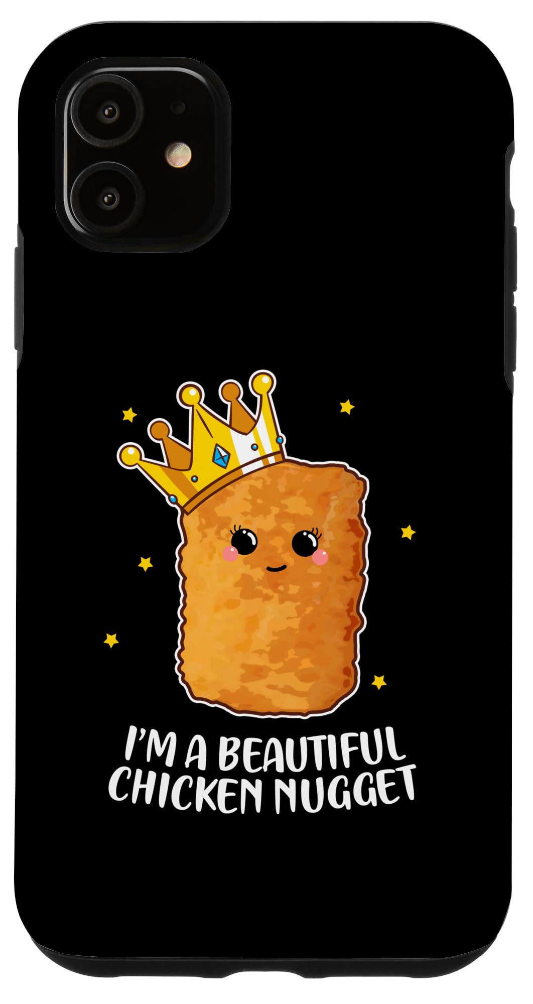 Funny Kawaii Chicken Nugget iPhone 11 Case - Cute Food Lovers Protective Cover with Humorous 