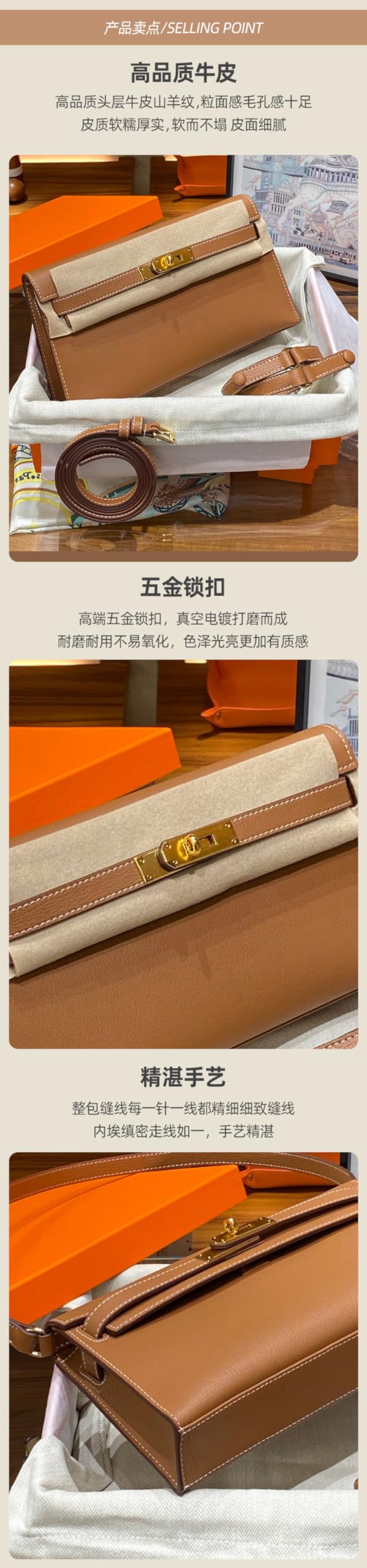 Luxury Women's Leather Crossbody Shoulder Bag - Large Capacity Underarm Handbag for Everyday Use, Travel & Work | Stylish Designer Purse for Women