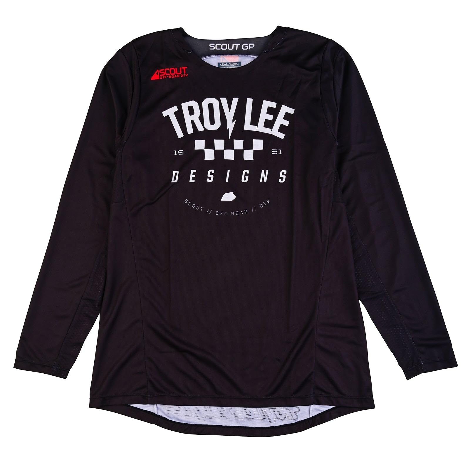 Troy Lee Designs Scout GP Jersey - Men's Mountain Bike Jersey for Trail & Enduro Riding - Breathable, Lightweight & Durable Cycling Shirt for Off-Road Adventures
