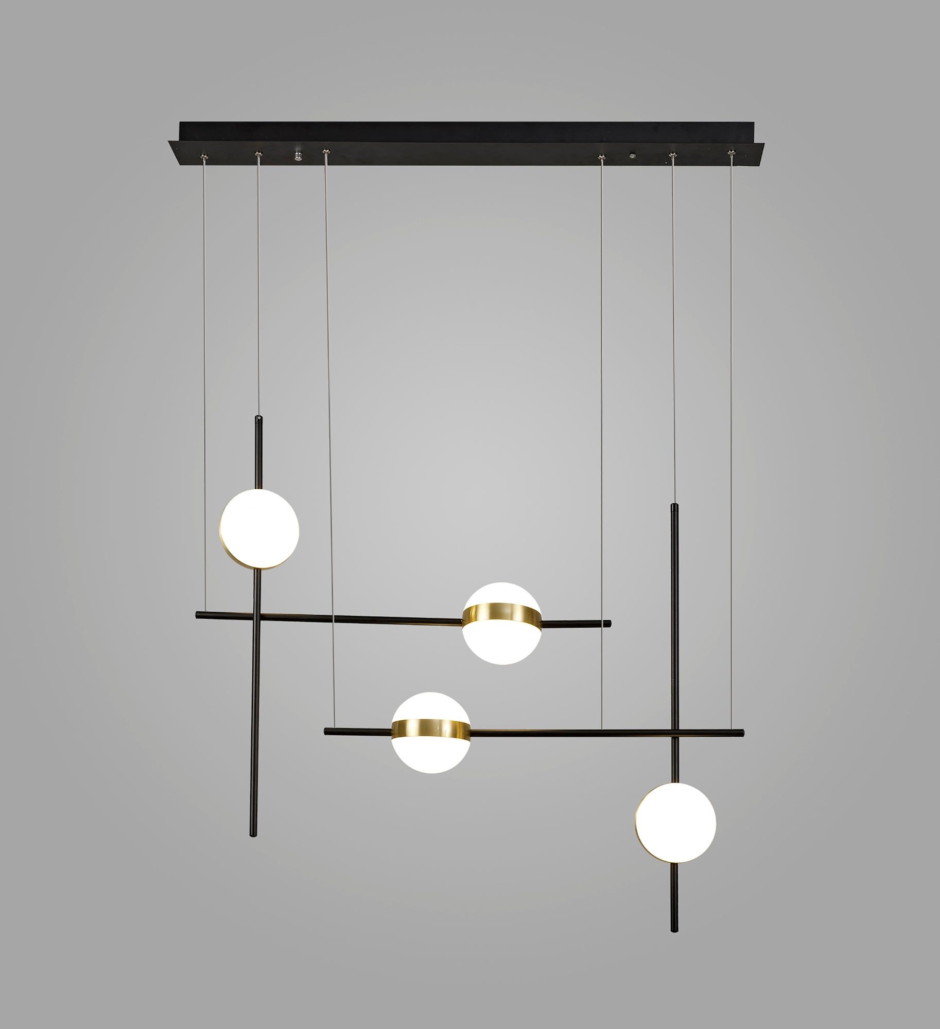 32W LED Criss Cross Kitchen Island Light - Modern Pendant Lighting for Dining Room, Bar, and Farmhouse Decor