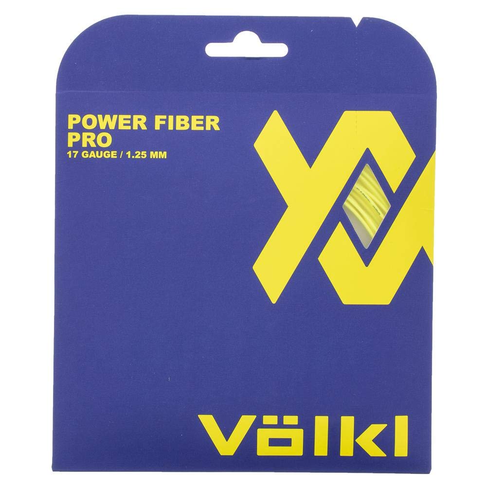 Volkl Power Fiber Pro Tennis Racket String - High Durability Multifilament for Enhanced Feel & Control | Perfect for Competitive Play & Advanced Players