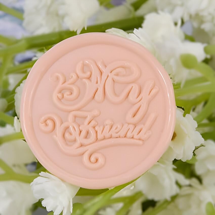 Vintage My Friend Design Wax Seal Stamp Kit - Elegant Sealing Wax Stamps for Wedding Invitations, Greeting Cards, Envelopes & Gift Wrapping - Perfect for DIY Crafts, Romantic Letters & Special Occasions