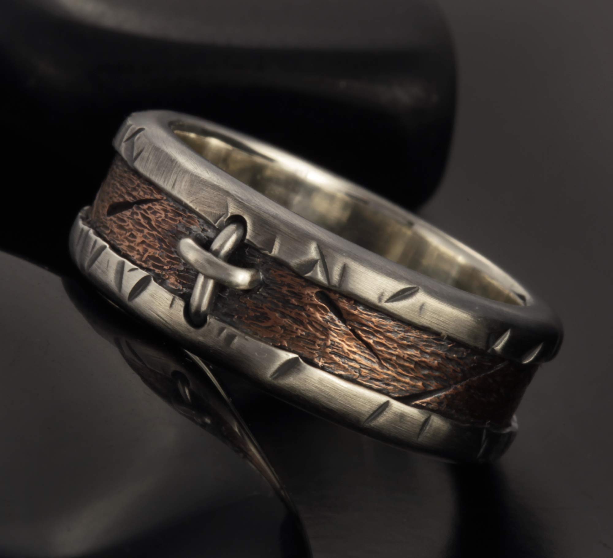 Sterling Silver Cross Ring for Men - Handmade Christian Jewelry, Baptism Gift for Him - RS-1256 | Perfect for Church, Weddings & Special Occasions