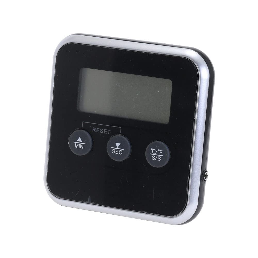 Wireless Digital BBQ Meat Thermometer with Timer - Stainless Steel Probe for Grilling, Smoking, Baking - Perfect for Steak, Chicken, Turkey & Outdoor Cooking