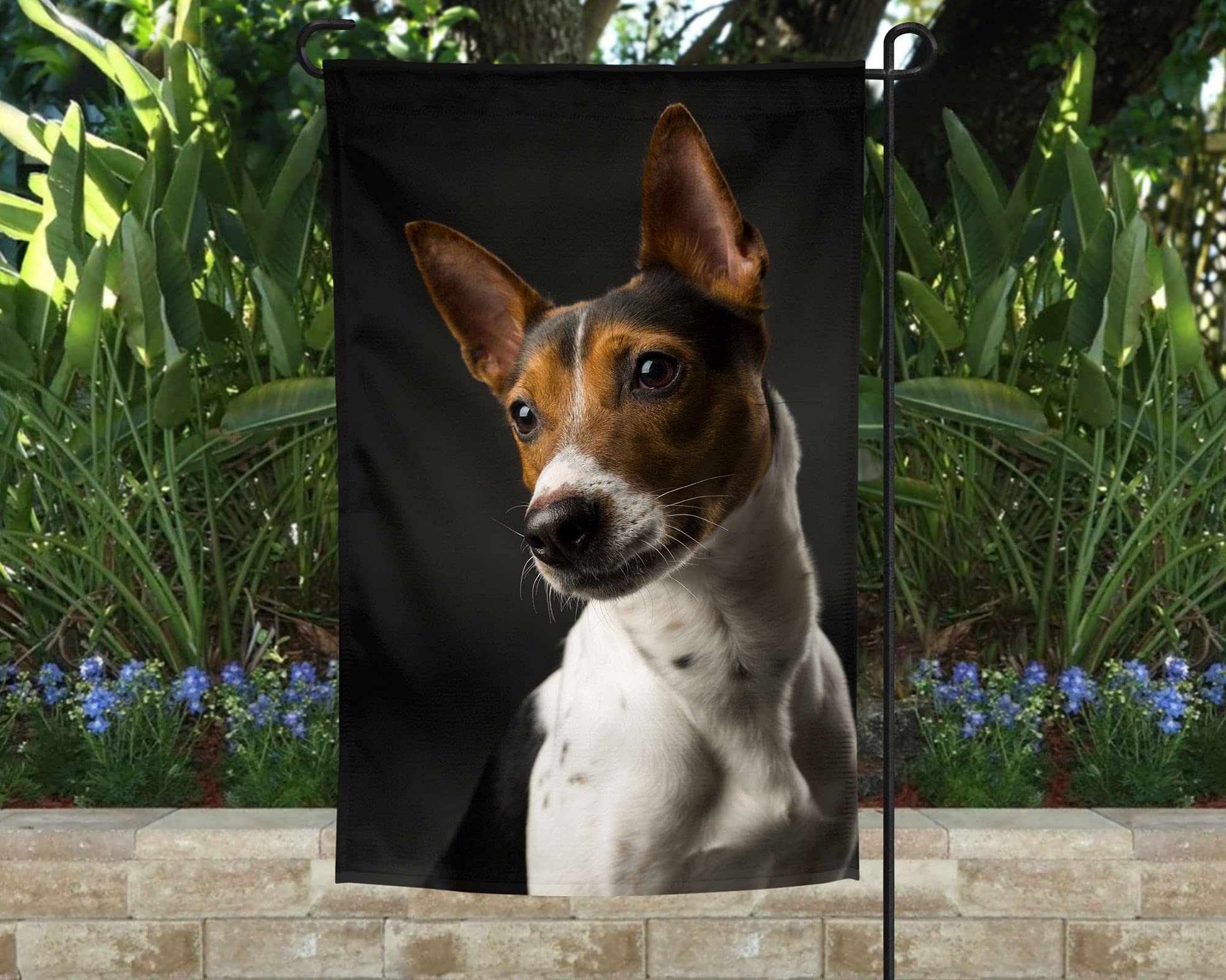 Rat Terrier Garden Flag - Cute Dog Lover Gift for Outdoor Decor, Yard & Patio - Durable & Weatherproof for Year-Round Display