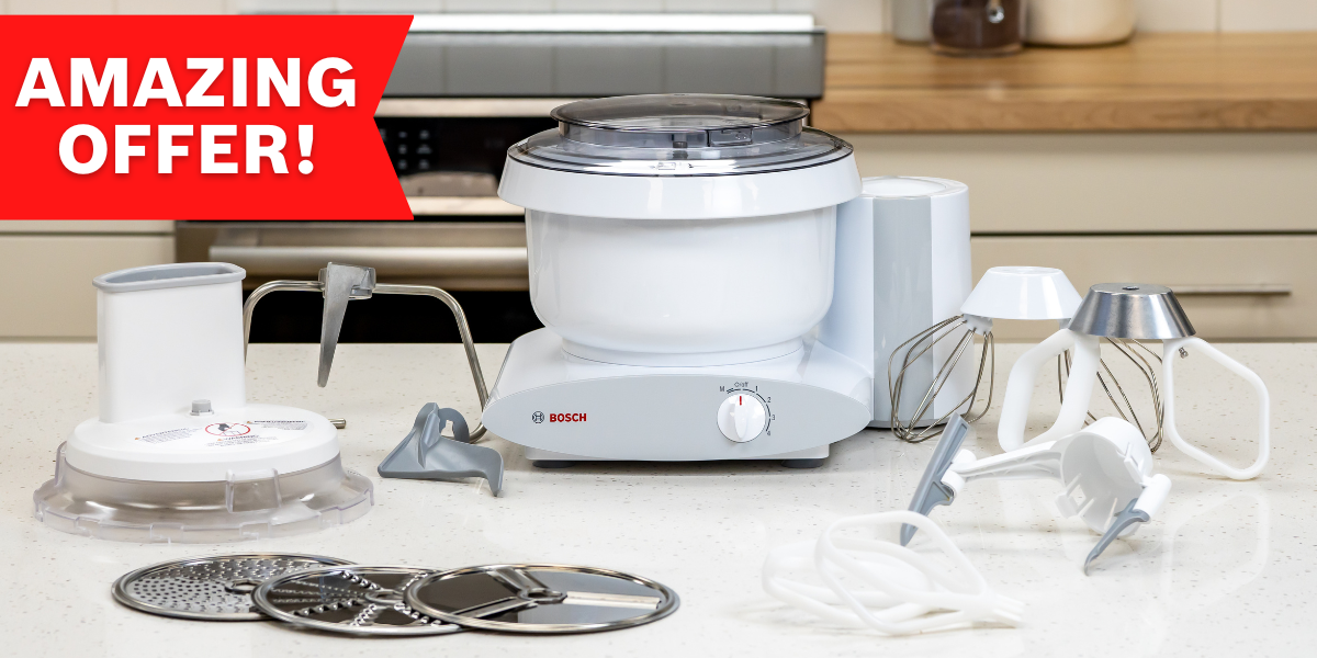 Bosch MUM6N10UC Universal Plus Kitchen Mixer - Powerful 1000W Stand Mixer for Baking, Dough Kneading & Food Prep - Perfect for Home Bakers & Professional Chefs - Ideal for Cakes, Cookies, Bread & Pastries