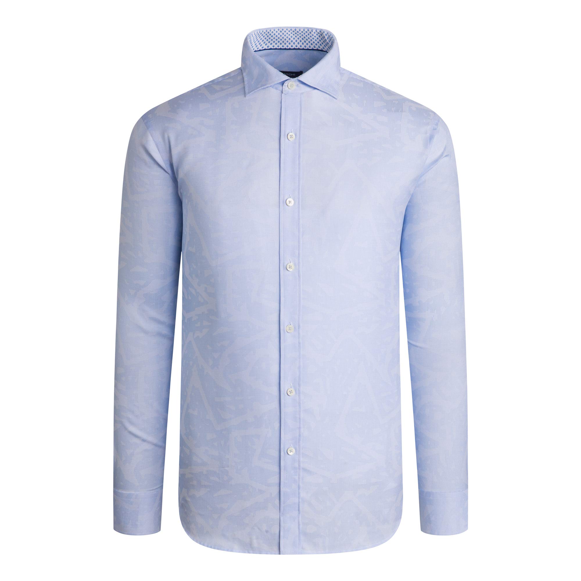 Bugatchi Men's Classic Fashion Dress Shirt - Slim Fit Button Down Shirt for Business, Casual & Formal Wear - Premium Cotton Comfort for Office, Parties & Special Occasions