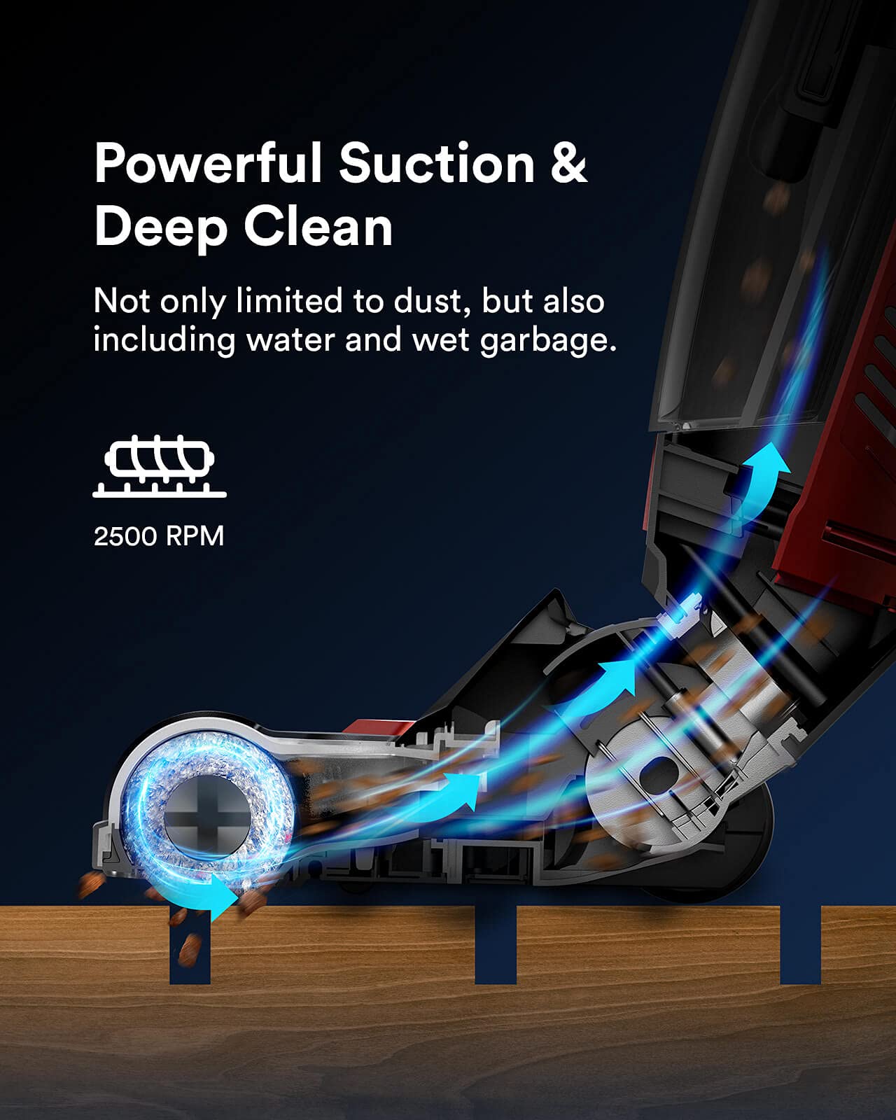 **Cordless Wet Dry Vacuum Cleaner and Mop - 4900mAh Battery for 60min, Self-Cleaning, Lightweight Multi-Surface Floor Cleaner for Hardwood, Tile & Carpet - Perfect for Home, Office & Pet Hair Cleaning**