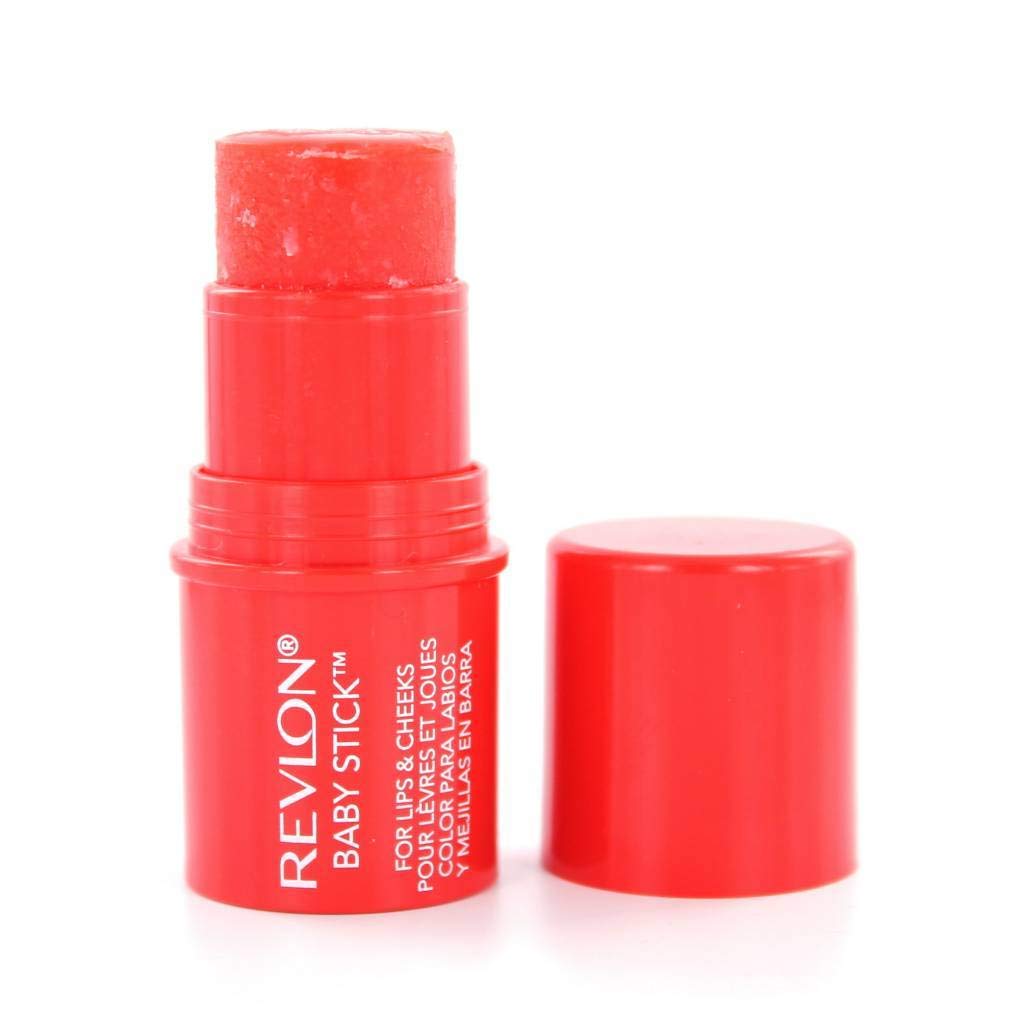 Revlon Baby Stick Lip and Cheek Tint - Sunset Blush & Lip Color, Natural Makeup for Flushed Cheeks & Rosy Lips | Perfect for Everyday Wear, Date Night & On-The-Go Touch Ups