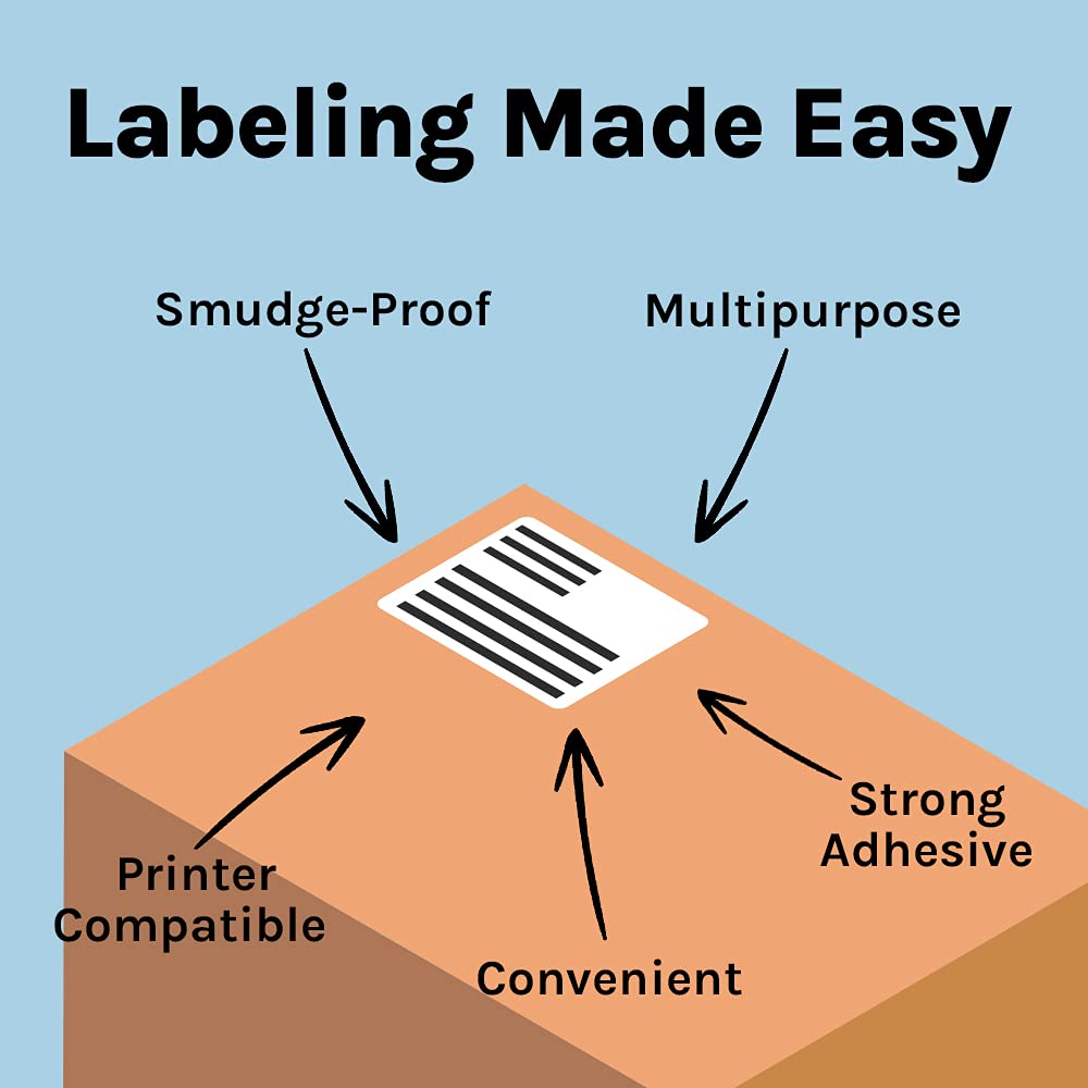Premium White FBA Sticker Labels 4