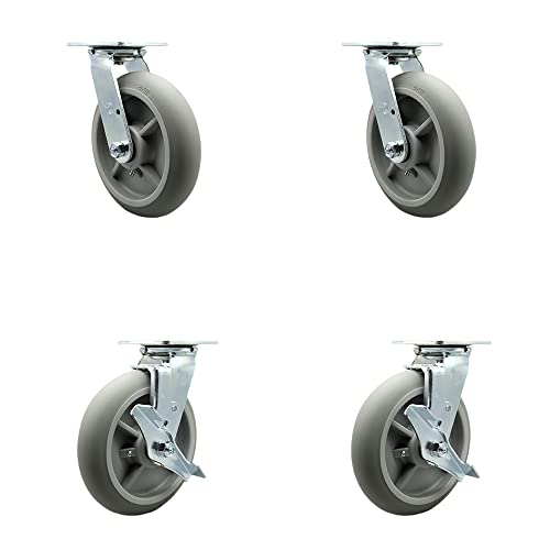 4 Swivel w/2 Top Lock Brakes
