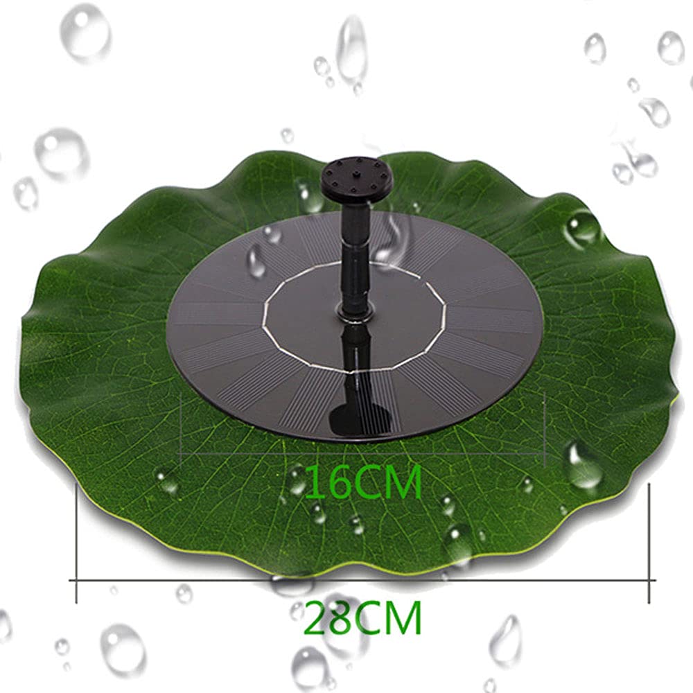 Solar Powered Floating Fountain with Brushless Pump - Lotus Leaf Design for Garden, Pond, and Bird Bath Decoration | Outdoor Solar Water Fountain for Patio, Yard & Backyard Landscaping