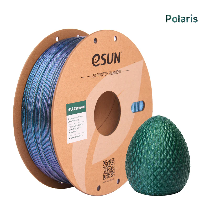 eSun ePLA Chameleon Color Changing 3D Printer Filament 1.75mm 1kg Spool - Perfect for DIY Projects, Cosplay Props & Artistic Creations