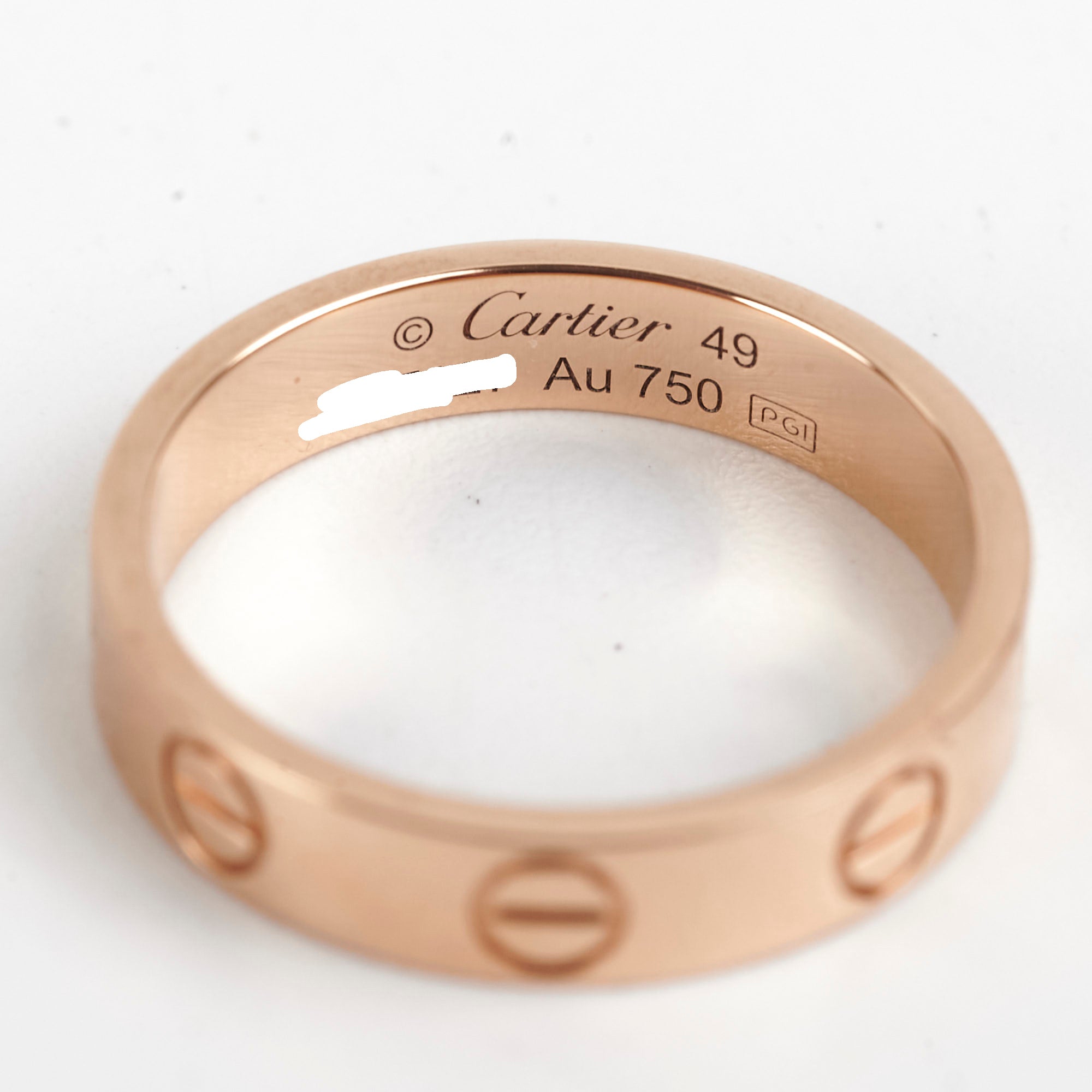 Cartier Love Small Ring Size 49 in 18K Rose Gold - Elegant Jewelry for Women, Perfect for Anniversaries, Engagements & Special Occasions