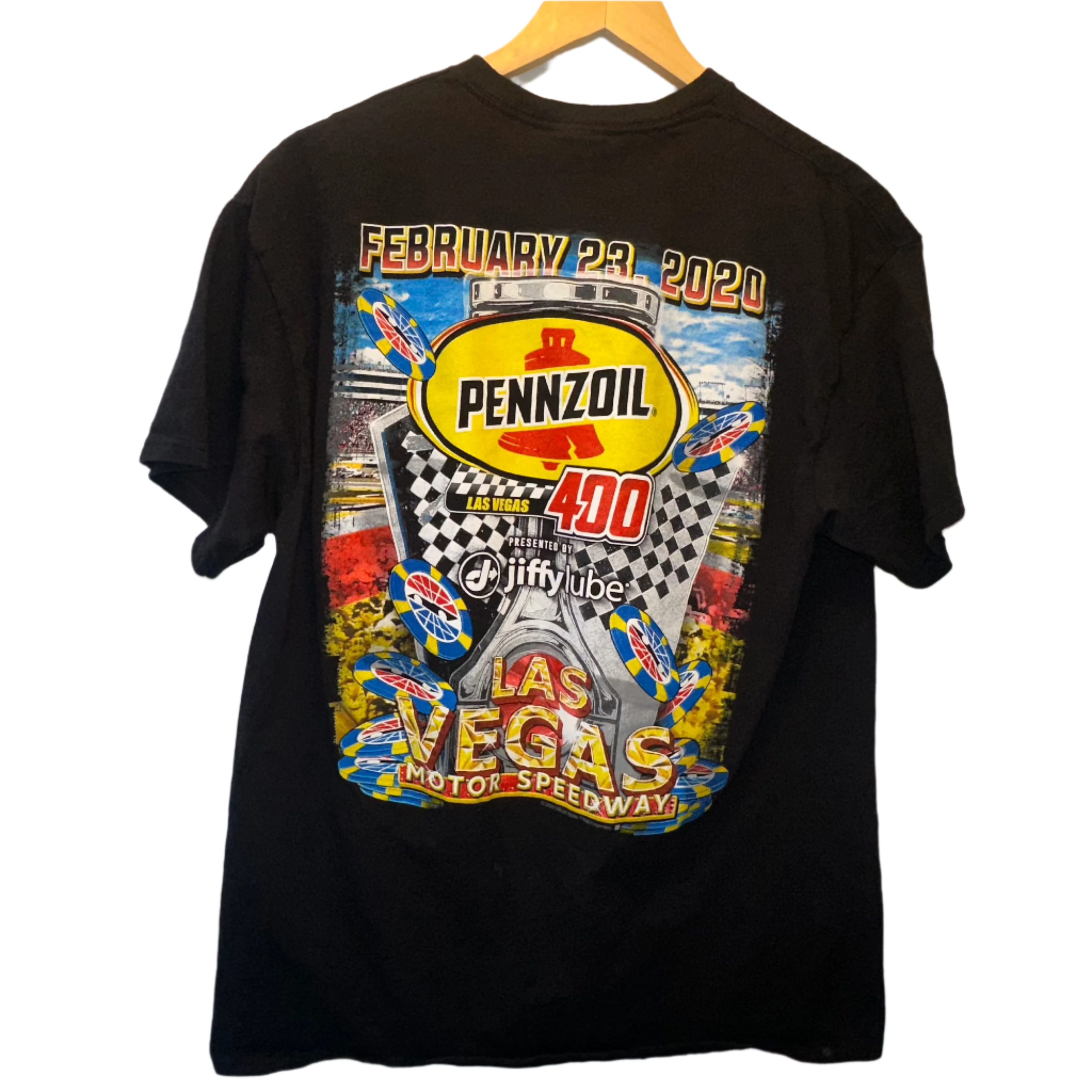 Las Vegas Racing T-Shirt for Men - Cool Graphic Tee with Vintage Racing Design - Perfect for Car Enthusiasts, Gifts & Casual Wear