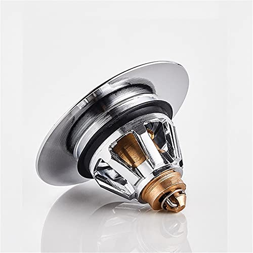 WALNUTA Stainless Steel Universal Pop-Up Drain Filter - Hair Catcher for Bath, Shower & Kitchen Sink - Bathroom & Kitchen Drain Stopper Strainer Plug - Prevents Clogs & Keeps Pipes Clean