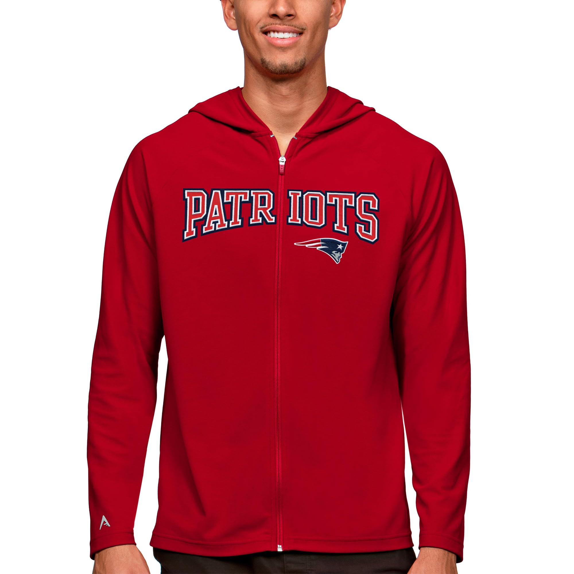 Antigua Men's Forest NFL Legacy Full-Zip Hoodie - Comfortable Sports Jacket for Football Fans - Perfect for Game Day, Tailgating & Casual Wear
