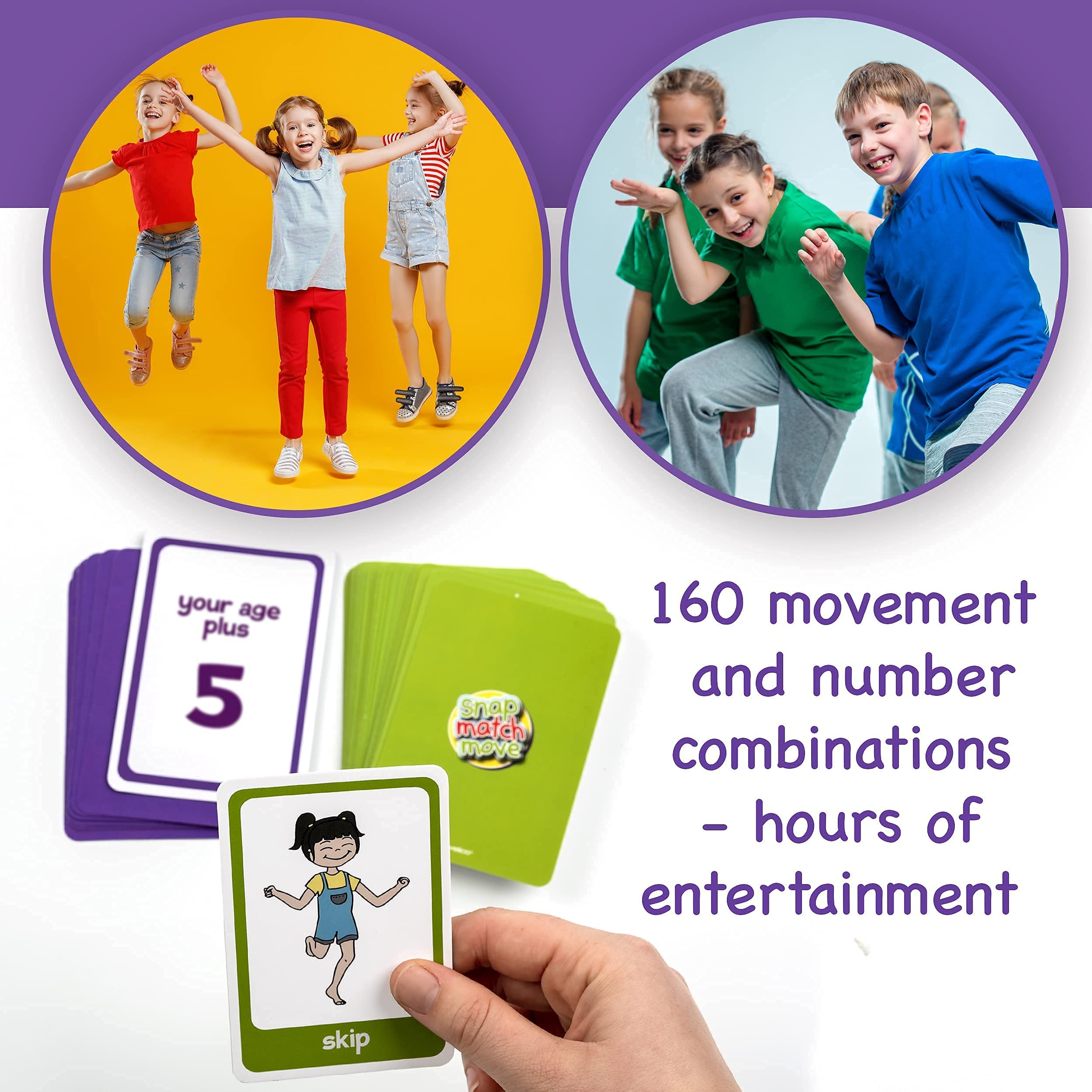 Kids Exercise Cards - Indoor Fitness Equipment for Children, Fun Exercise Games & PE Teacher Supplies for Classroom, Recess & Adapted PE Activities - Perfect for Home, School & Therapy Use