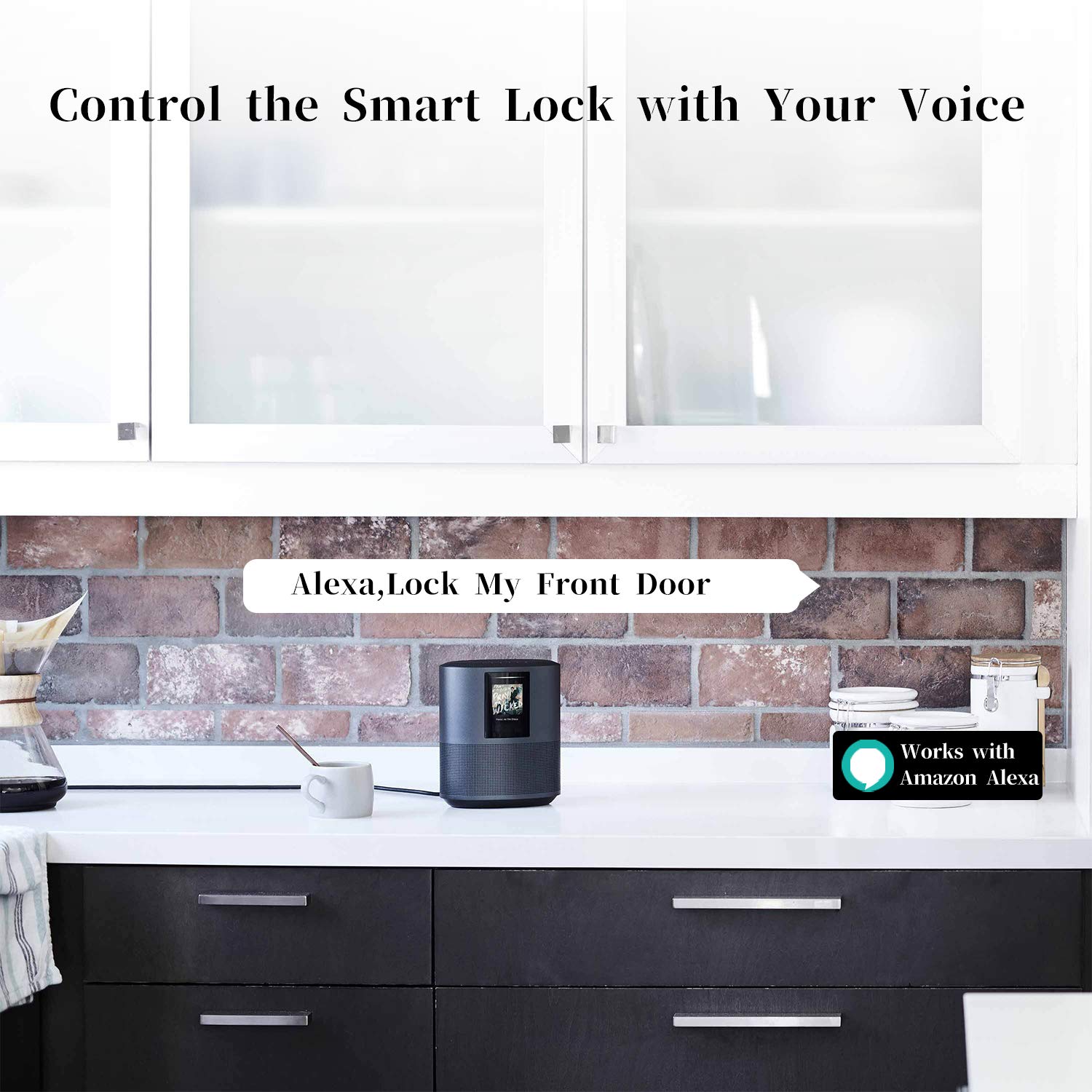 SMONET Smart Front Door Lock Set - Keyless Entry Digital Deadbolt with Handle, Bluetooth Electronic Keypad for Home Security - Perfect for Apartments, Vacation Rentals & Smart Homes