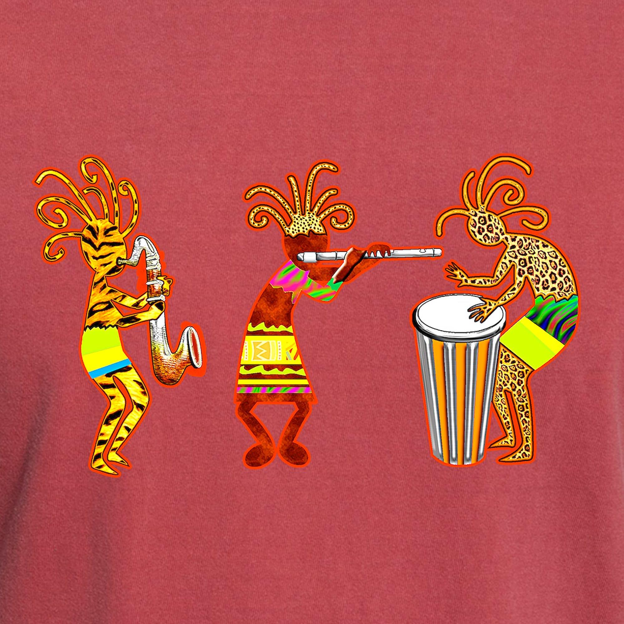 Kokopelli Reggae Music T-Shirt for Men | Comfort Colors® Cotton Tee | Casual Wear & Music Festival Outfit
