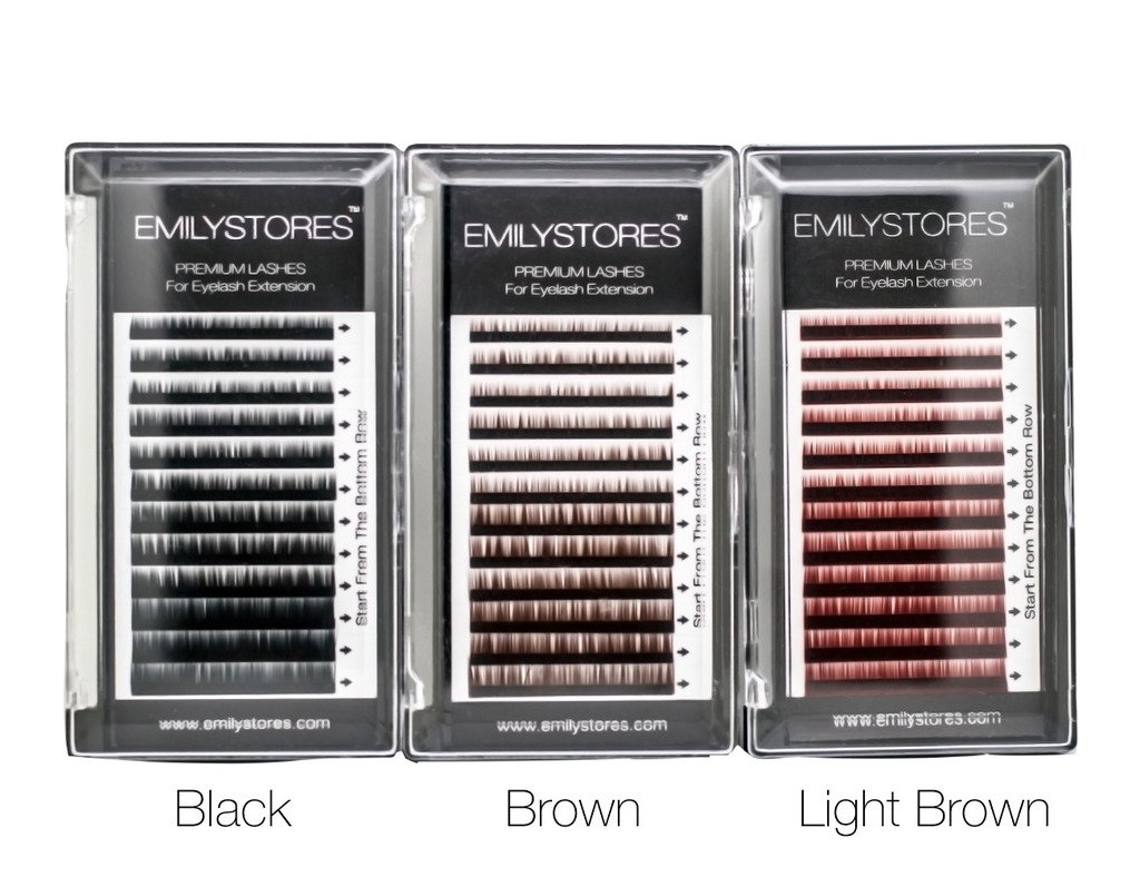 Natural Brown Eyelash Extensions 0.10mm Thickness - 5/6/7/8mm Mixed Lengths (1 Tray) for Volume & Length - Perfect for Salon, Bridal, or Everyday Glam Makeup